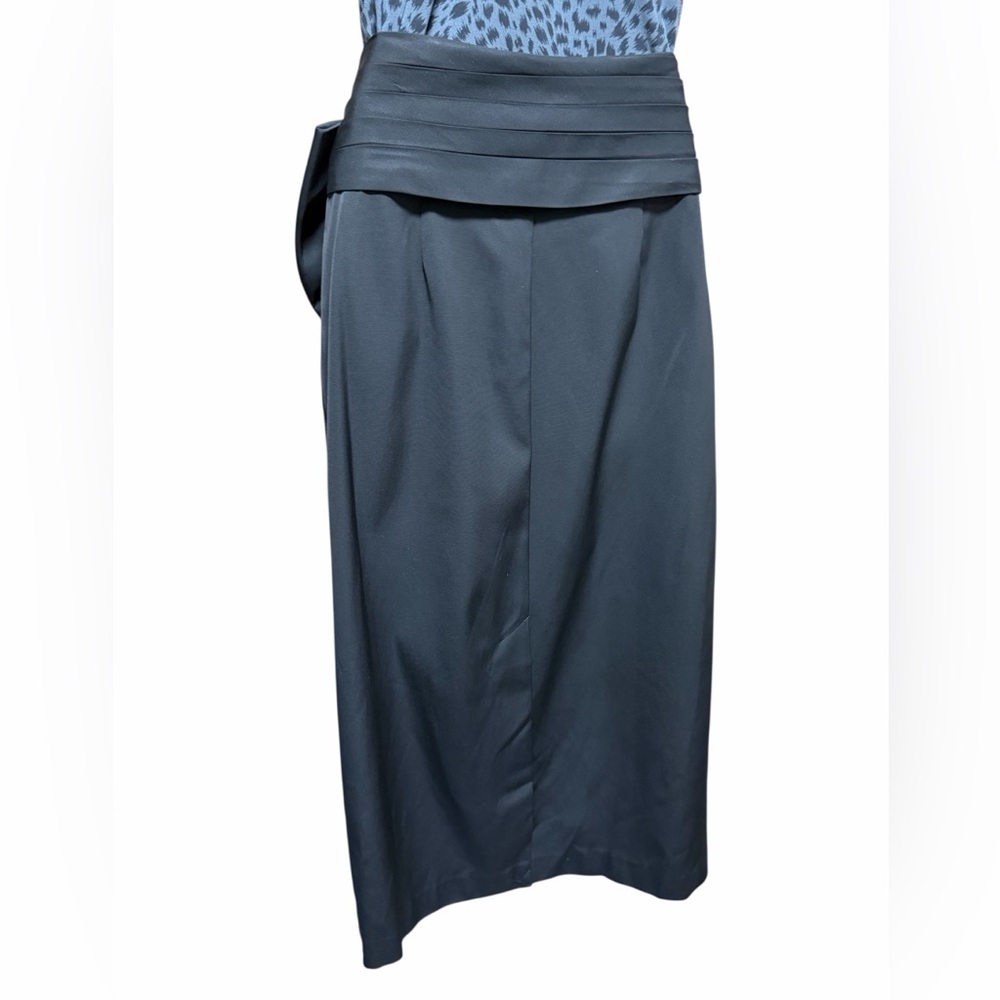 Kate Spade Black Bow Pencil Skirt Size 8 NWT Midi Office Career Chic Luxury - Picture 7 of 14